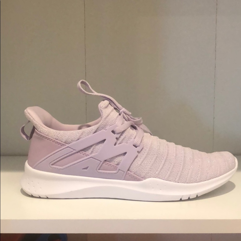 Purple sneakers